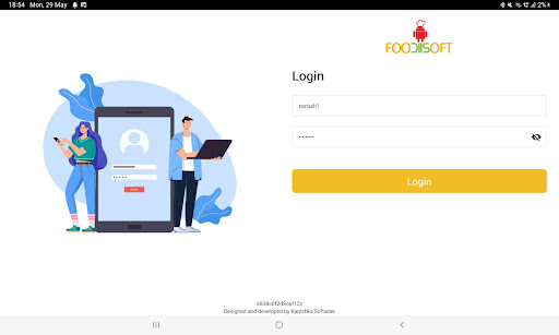 Android application FoodiiSoft V3 screenshort