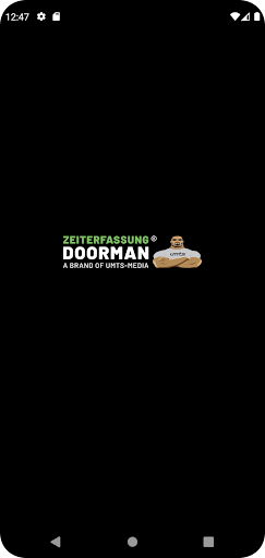Android application Zeiterfassung Doorman screenshort