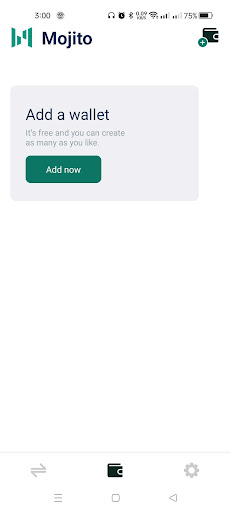 Mojito wallet Screen 3