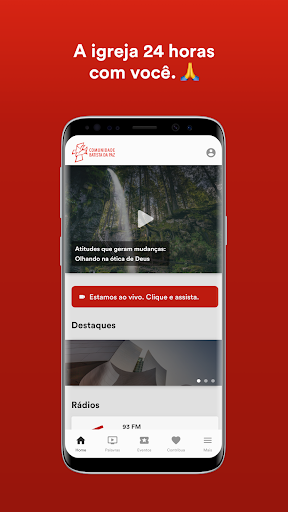 Android application CBPaz Viçosa screenshort