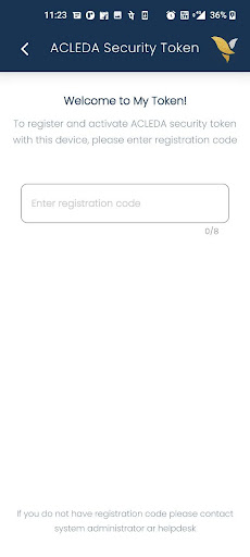 ACLEDA OTP Token Screen 2