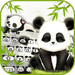 Ikonbillede Baby Panda Tastaturtema
