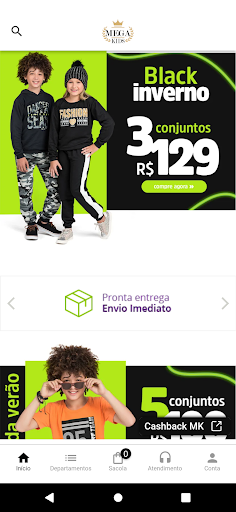 Android application Mega Kids Moda Infantil screenshort