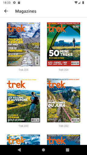 Android application Trek Magazine screenshort