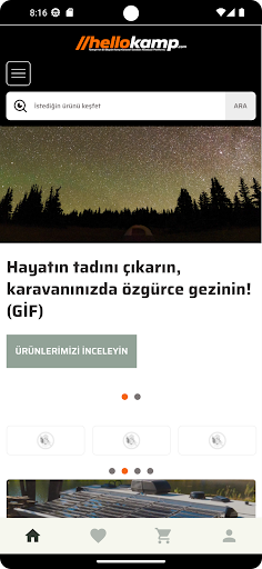 Android application HELLO KAMP screenshort