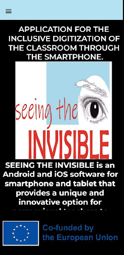 Android application Seeing the Invisible screenshort
