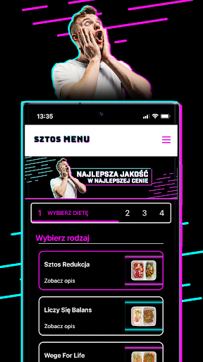 Sztos Menu Screen 2