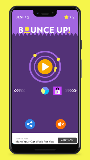 Android application polar BounceUp screenshort