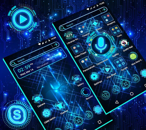 Android application Technology Launcher Theme screenshort