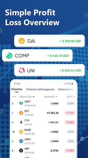 Crypto Base - BTC, ETH & BCH Screen 3
