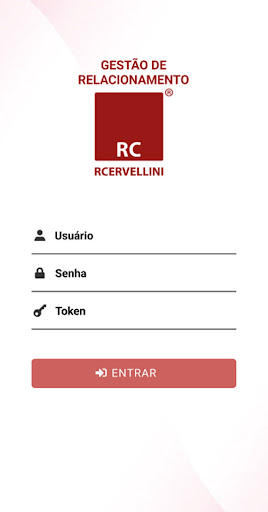 Android application Gestão de Relacionamento screenshort