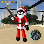 Cover Image of Download Santa Claus Stickman Rope Hero Gangstar Crime 1.0 APK