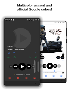 Material2 PowerAmp v3 Skin Tangkapan layar