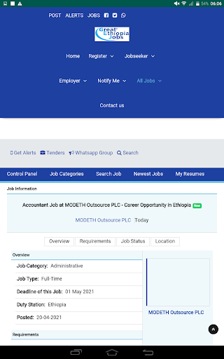 Ethiopia Jobs Screen 3