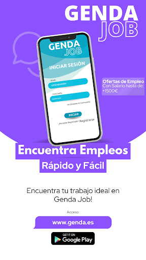 Android application Genda Job - Ofertas De Empleo! screenshort