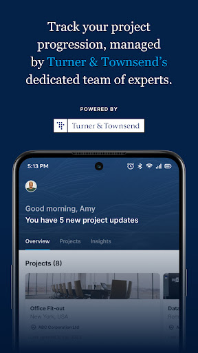 Android application Turner & Townsend Hive Portal screenshort