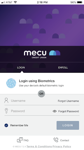 Android application MECU Cards screenshort