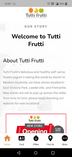Android application Tutti Frutti Western Australia screenshort