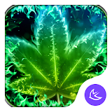 Shine Green Leaf Theme & HD wallpapers icon