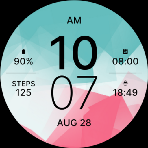 Beauty Sporty Fit Watch Face Logo