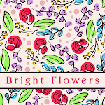 Cover Image of डाउनलोड Bright Flowers Theme +HOME  APK