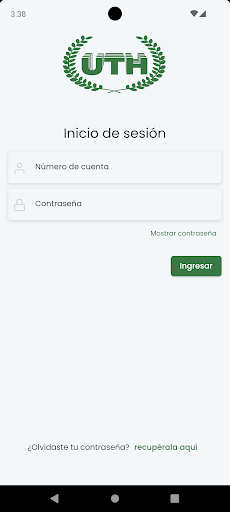 Android application UTH Estudiantes screenshort