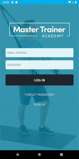 Android application Master Trainer Academy screenshort