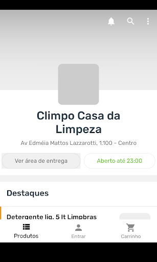 Android application Climpo Casa da Limpeza screenshort