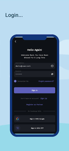 Android application Serve screenshort
