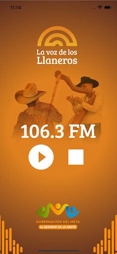 Android application 1063 La voz de los llaneros screenshort
