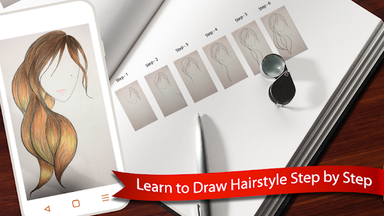 Hairstyles Sketch Learn to Draw Hairstyles v1.7 MOD APK (Unlimited Money) Free For Android 6