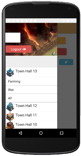 Android application COC Base Link Finder screenshort