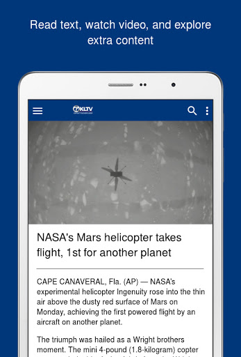 Screenshot of KLTV 7 News