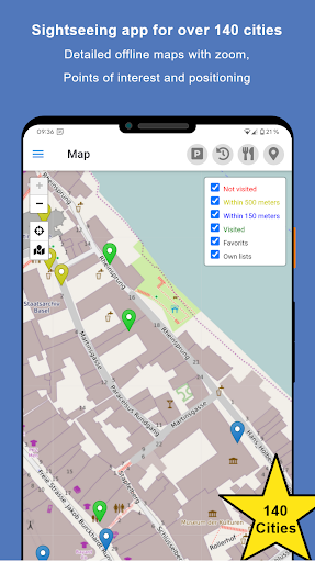 Android application Sightseeing Basel screenshort