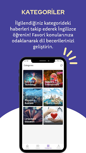Android application LingoVivo News: İngilizce screenshort