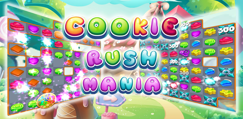 Cookie Rush-Cookie Mania-Free Match 3 Puzzle Game