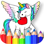 Cover Image of Download Unicorn Coloring Games : Drawing Coloring Book 1.8 APK