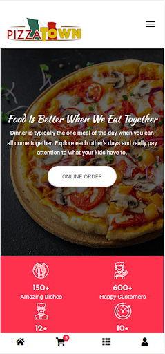 Android application Pizza Town Darlington screenshort