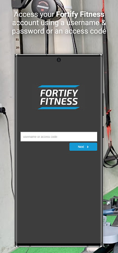 Android application Fortify Fitness screenshort