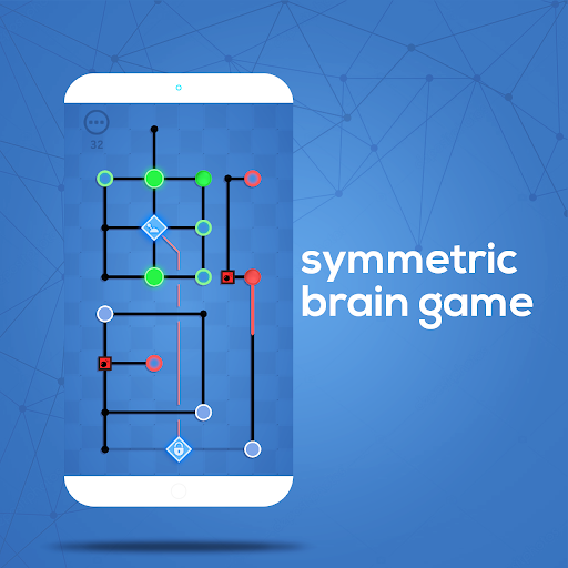 Dots Sync Symmetric brain game 1.0 Apk poster-10