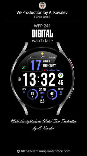 WFP 241 Digital watch face screenshot 28
