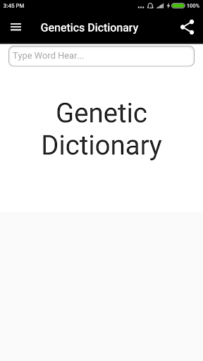 Android application Genetics Dictionary screenshort