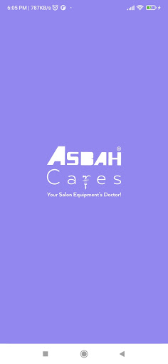 Android application Asbah Cares screenshort