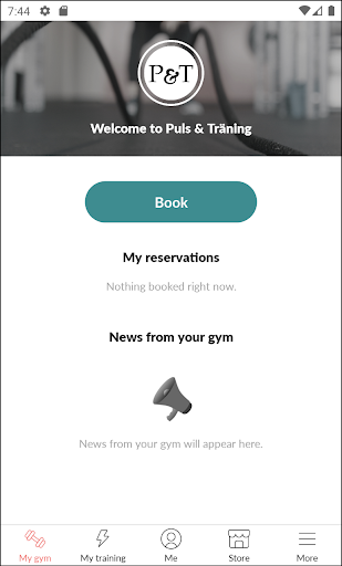 Android application Puls & Träning screenshort