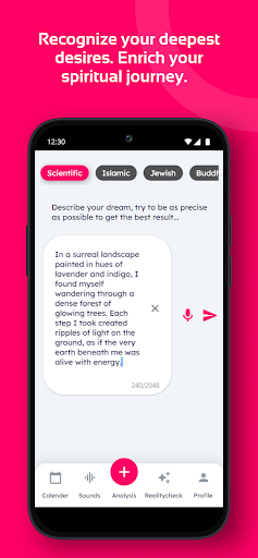 Android application Dream Interpretation AI screenshort