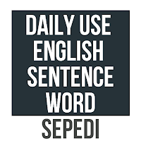 Learn English In Sepedi