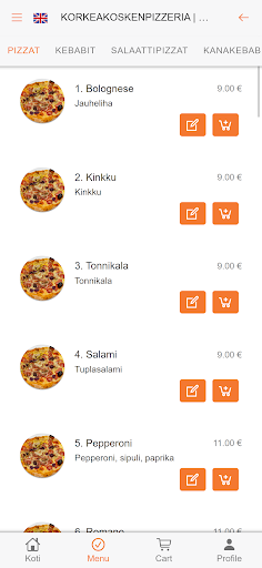 Korkeakosken Pizzeria Screen 2