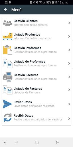 Perseo Vendedores Screen 2