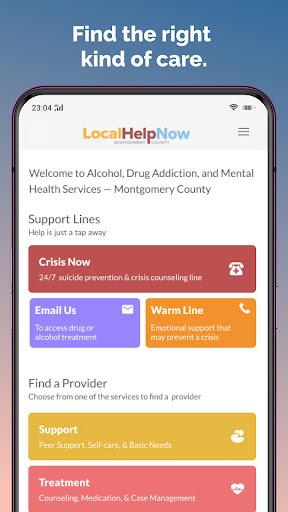 Android application LocalHelpNow Montgomery County screenshort