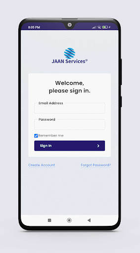 Android application JAAN Services screenshort